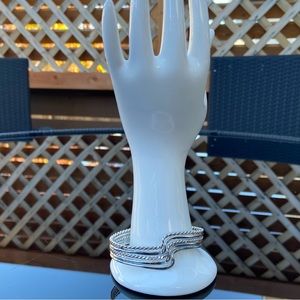 Vintage 925 Mexico silver cuff bracelet, 70’s style boho. Size S to M. Used